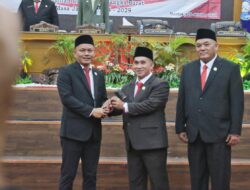 Pimpinan DPRD Babar Berganti, Badri, Okto dan Samsir jadi Ketua Dewan
