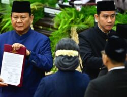 Momen Prabowo Subianto dan Gibran Rakabuming Raka Resmi Pimpin Indonesia
