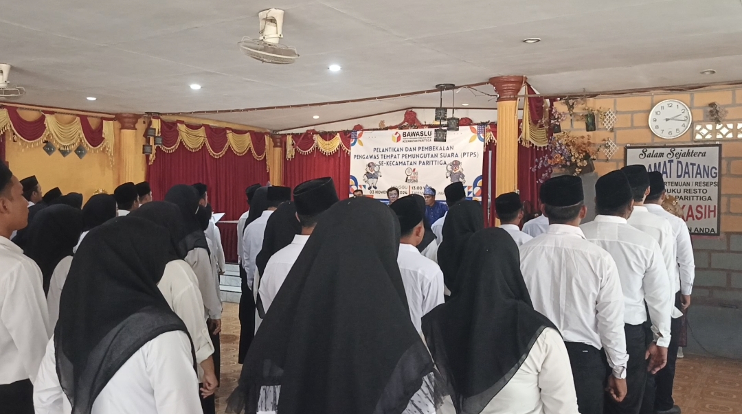 65 Petugas PTPS di Parittiga Resmi Dilantik.