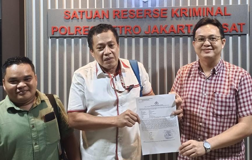 Calon Bupati Bangka Barat terpilih, Markus melakukan laporan ke Polres Metro Jakarta Pusat. (Ist)