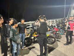 Patroli Malam hingga Dini Hari di Pangkalpinang, Polisi Cegah dan Berantas Geng Motor
