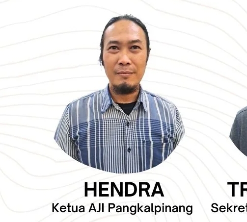 Ketua Aliansi Jurnalis Independen (AJI) Pangkalpinang, Hendra. (Ist/ Foto Instagram Aji Pangkalpinang)