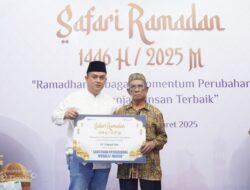 Safari Ramadhan, PT Timah Serahkan Bantuan untuk Musala Al Falah di Belitung Timur