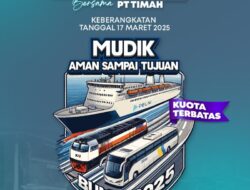 Program Mudik Gratis Bersama PT Timah, Kuota Terbuka untuk Ratusan Orang