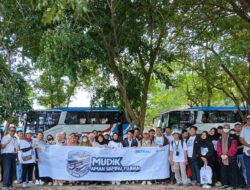 Ratusan Pemudik Merasa Terbantu dengan Adanya Mudik Gratis Bersama PT Timah