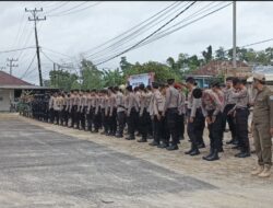 Ratusan Personel Gabungan Diterjunkan Amankan PSU Pilkada di Sinar Manik