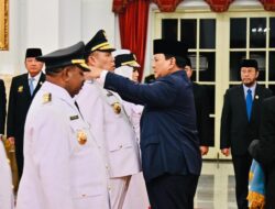 Momen Presiden Prabowo Lantik Gubernur Kepulauan Babel dan Papua Pegunungan