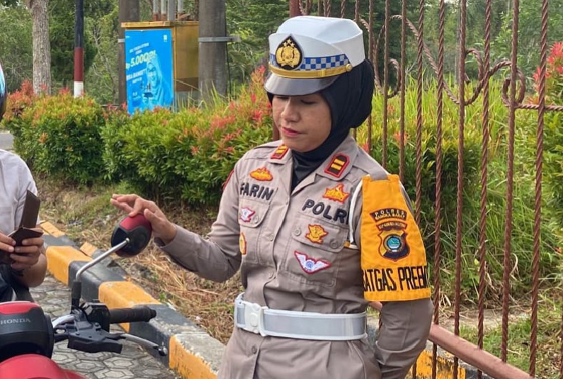 Kasat Lantas Polres Bangka Barat, Iptu Tri Farina. (Ist/Humas Polres Bangka Barat)