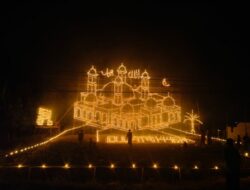 Kompak Bersama Warga, PT Timah Turut Jaga Tradisi Lampu Colok di Kabupaten Karimun