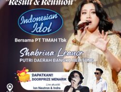 Dukung Shabrina Leanor Jadi Juara Indonesia Idol, PT Timah Gelar Nobar di Tiga Lokasi
