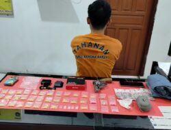 Polisi Tangkap Warga Mentok, Simpan Ratusan Butir Ekstasi dan Sabu Serta Sepucuk Pistol