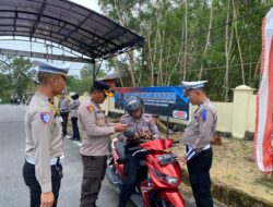 Operasi Patuh Menumbing 2025, Polres Babar Razia Kendaraan Polisi, Kapolres : Sebagai Contoh…