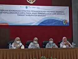 Cegah Kanker Serviks Sejak Dini, Plt. Kadinkes Bangka Ajak Masyarakat Galakkan Imunisasi HPV