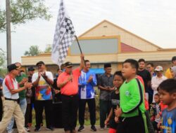 Ikut Semarakkan HUT Ke-80 RI, Kecamatan Gantung Gelar Jalan Santai Bersama Warga