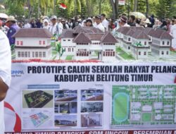 Serah Terima Sertifikat Sekolah Garuda dan Sekolah Rakyat di Belitung Timur