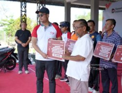 Dukung Sektor Pertanian di Beltim, PT Timah Serahkan Bantuan Mesin untuk Kelompok Tani Bina Tani