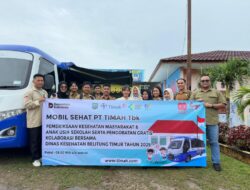 Kolaborasi Bersama Dinkes Kabupaten Beltim, PT Timah Hadirkan Pelayanan Mobil Sehat di SMP Negeri 1 Simpang Pesak