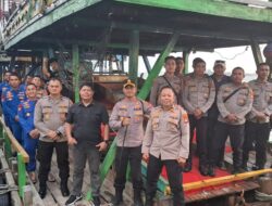 4 Ponton yang Ditangkap Polisi di Perairan Cupat Akan Dibongkar di Pelabuhan Mantung