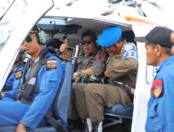 Gunakan Helikopter, Gubernur Babel Jalani Agenda Lapangan di Wilayah Pesisir dan Kepulauan