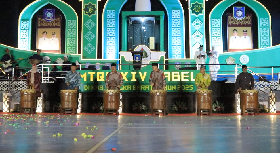 Pembukaan MTQH Ke-14 Tingkat Provinsi Kepulauan Bangka Belitung. (Ynr)