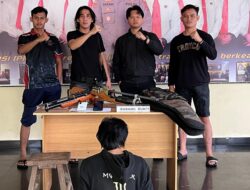 Warga Palembang Ditangkap Polisi, Usai Gasak 2 Unit Senapan dan HP di Puput, Parittiga