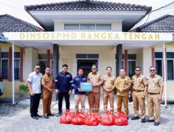 PT Timah Tbk Serahkan Ratusan Paket Sembako untuk Warga Terdampak Banjir di Bangka Tengah