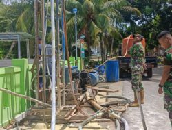 Satgas TMMD ke-127 Kodim 0432/Basel Buat Sumur Bor, Solusi Air Bersih bagi Warga Pulau Lepar
