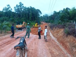 Satgas TMMD ke-127 Kodim 0432/Basel Pecepat Pengerjaan Jalan di Pulau Lepar