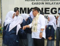 Gubernur Hidayat Kunjungi SMK Negeri 2 Tanjungpandan, Wujud Nyata Perhatian Pemprov Babel