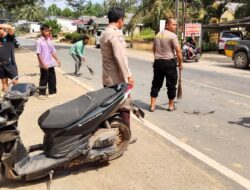 Pengendara Motor Tewas Usai Tabrakan di Simpang Teritip