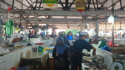 Kondisi Pasar Ikan Mentok, Kabupaten Bangka Barat. Rabu (6/5/2026). (Babelhits.com)
