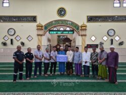 PT Timah Turut Bantu Sarana dan Prasarana Masjid Agung Darussalam di Belitung Timur