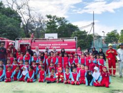 Puluhan Siswa TK Antusias Ikuti Edukasi Kebakaran dari PT Timah