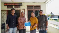 Dukung Kamtibmas, PT Timah Serahkan Bantuan Pos Kamling di Bangka Tengah