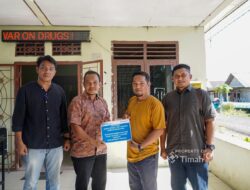 Dukung Kamtibmas, PT Timah Serahkan Bantuan Pos Kamling di Bangka Tengah