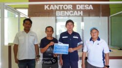 Dukung Keamanan Warga, PT Timah Bantu Bangun Pos Kamling di Desa Bencah