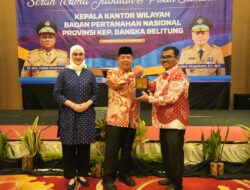 Hadiri Sertijab Kakanwil BPN, Gubernur Babel Tekankan Urusan Pertanahan adalah Pilar Utama Pembangunan