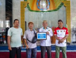 Melalui Program TJSL, PT Timah Dukung Pembangunan Masjid di Bangka Tengah