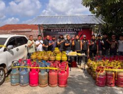 Tempat Pengoplosan Gas Subsidi di Pemali Digerebek, Ratusan Tabung Diamankan Polisi