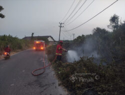 97 Kali Turun Padamkan Api, Emergency Response Team PT Timah Perkuat Penanganan Karhutla