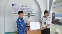Perjanjian Kerja Sama (PKS) antara Rutan Kelas IIB Mentok dan Kemenag Bangka Barat, Kamis (1/10/2026). (Ist)